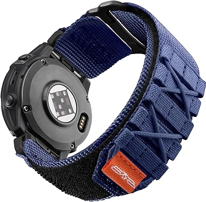 Photo 1 of Bandletic Tactical Rugged Bands Compatible with Garmin Fenix 7/6/5 /Garmin Instinct/Instinct 2 /Forerunner 965/955/945/935/745/Approach S62/S60/Epix/Epix 2, Quick Fit Nylon Band for Garmin 22mm Watch