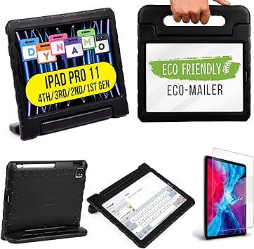 Photo 1 of Official Cooper Dynamo for iPad Pro 11 inch Case for Kids 4th/3rd/2nd/1st Generation 2022/2021/2020/2018 | Rugged Foam, Magic Handle, Stand, with Pencil Holder, Eco-Mailer