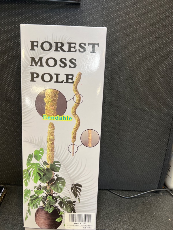 Photo 2 of 47” Moss Pole for Plants 100% Natural Sphagnum Moss Plant Support Stakes Bendable DIY Shape for Monstera, Sphagnum, Indoor Climbing Potted Plants (47“, 1pcs)