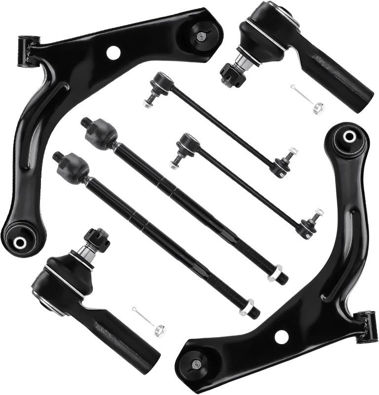 Photo 1 of 8PCS K80399 K80400 Front Lower Control Arm for Ford Escape Mazda Tribute Mariner 2005-2009 with Ball Joint Suspension Steering Kit, K80296 ES3631 EV424
