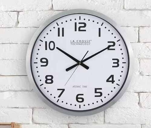 Photo 1 of 20 In. Extra Large Atomic Analog Metal Wall Clock
