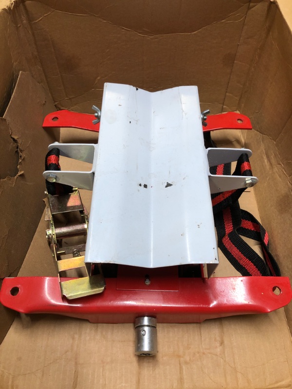 Photo 3 of AFF Heavy Duty Transmission Jack (Multiple Weight Capacities) - Constructed with High-Grade Steel, Red 450 lbs Capacity