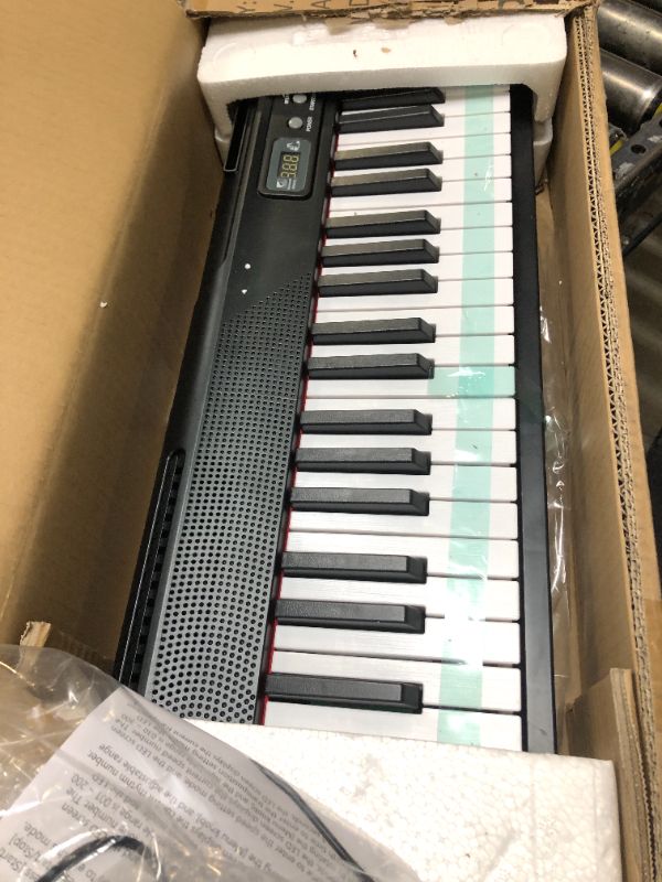 Photo 2 of 88 Key Digital Piano, Portable Electronic Keyboard Piano with Music Stand, Power Supply, Sustain Pedal, Bluetooth, MIDI, for Beginner Professional at Home, Stage