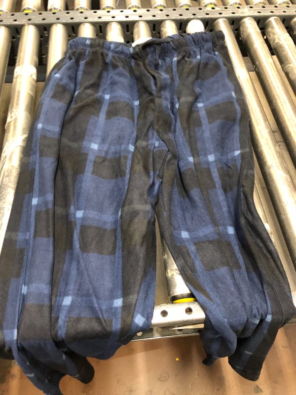 Photo 1 of BOYS BLUE PLAID PANTS 
XL