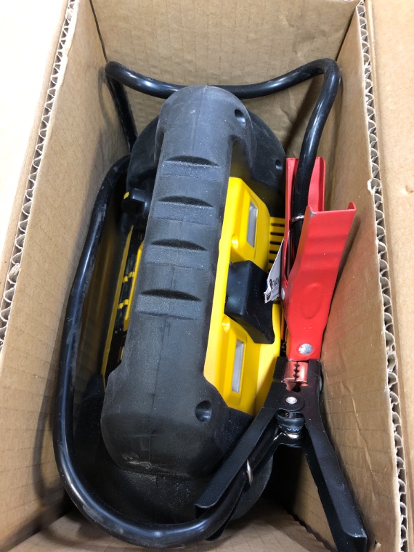 Photo 1 of DEWALT DXAEJ14-Type2 Digital Portable Power Station Jump Starter - 1600 Peak Amps with 120 PSI Compressor, AC Charging Cube, 15W USB-A and 25W USB-C Power for Electronic Devices 1600 Amps