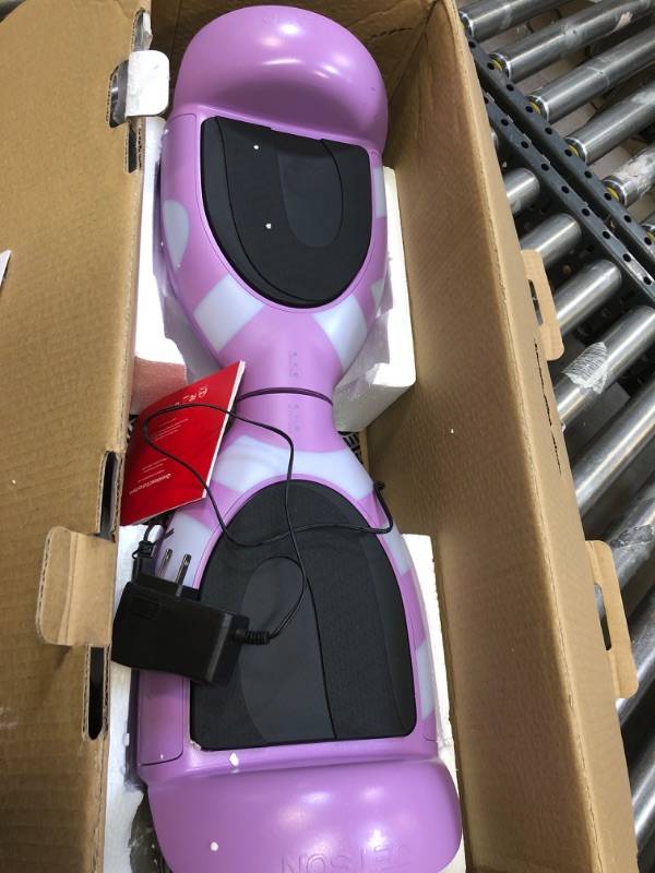 Photo 2 of Jetson All Terrain Light Up Self Balancing Hoverboard with Anti-Slip Grip Pads, for riders up to 220lbs Purple