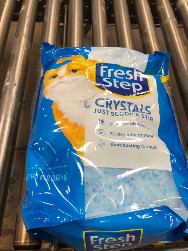 Photo 1 of Fresh Step Crystals, Premium Cat Litter, Scented, 8 Pounds 8 Pound (Pack of 1)