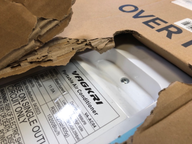 Photo 4 of VAGKRI Portable Air Conditioners 14000 BTU ASHRAE (10200 BTU DOE/SACC), 3-in-1 AC Unit with Fan & Dehumidifier Cools up to 700 sq. ft, Smart/Sleep Mode 3 Fan Speeds Auto Swing 24H Timer Remote Control 14000 BTU (10200 BTU SACC)