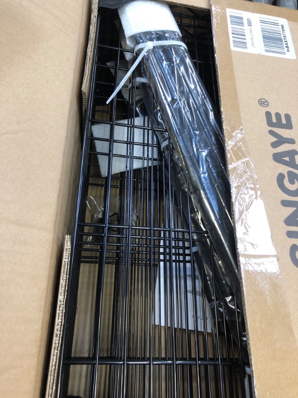 Photo 1 of SINGAYE 6-Shelf Storage Shelf Wire Shelving Unit Metal Shelves Unit Storage Adjustable, Standing Shelf Units with PP Liner 21.25" W X 11.41D X 69 "H (Black)