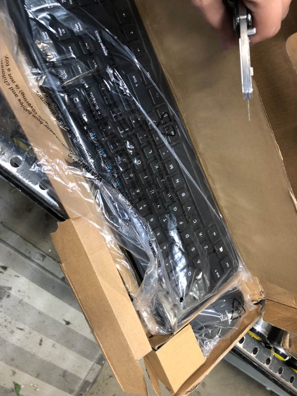 Photo 1 of Amazon Basics USB Wired Computer Keyboard and Wired Mouse Bundle Pack