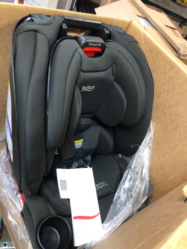 Photo 2 of Britax One4Life Convertible Car Seat, 10 Years of Use from 5 to 120 Pounds, Converts from Rear-Facing Infant Car Seat to Forward-Facing Booster Seat, Performance Fabric, Cool Flow Carbon
