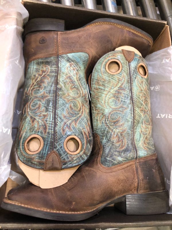 Photo 2 of Ariat Men's Sport Rodeo Western Boot 15 Loco Brown/Roaring Turquoise