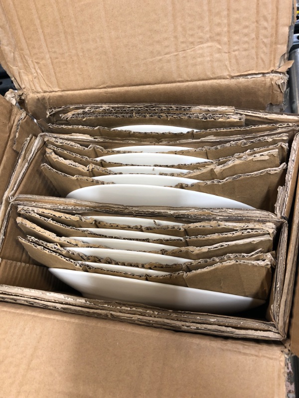 Photo 2 of BTaT- White Dinner Plates, Set of 12, White Plates, White Dinner Plates Bulk, White Plate Set, Plates, Dinner Plates, Plates Set, Restaurant Dishes, White Porcelain Dinner Plates, Dinnerware Plates.