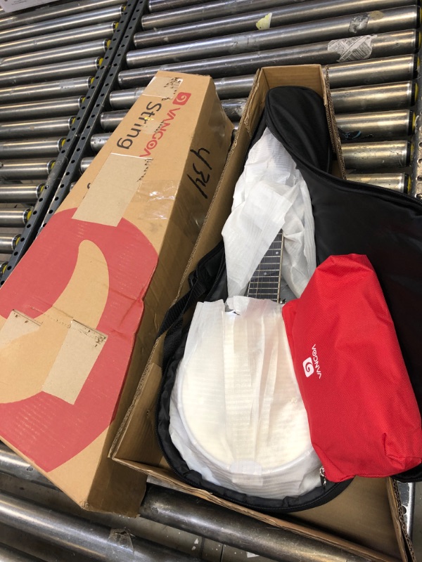 Photo 1 of Vangoa 5 String Banjo with Tone Ring, 26 Inch Mini Banjo 5 String Beginner kit, Mahogany Small Portable Banjoe with Fiberskyn Remo Head, Geared 5th Tuner 26 Inch Mini Banjo with Tone Ring