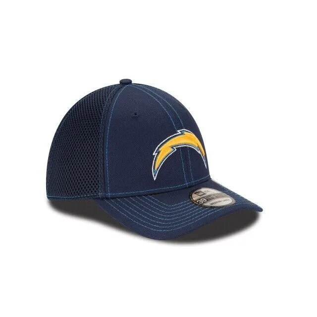 Photo 1 of Lod Angeles Chargers New Era NFL Stretch Fit Flex Mesh Cap
 SMALL/MEDIUM (NEW BUT MINOR STAIN )