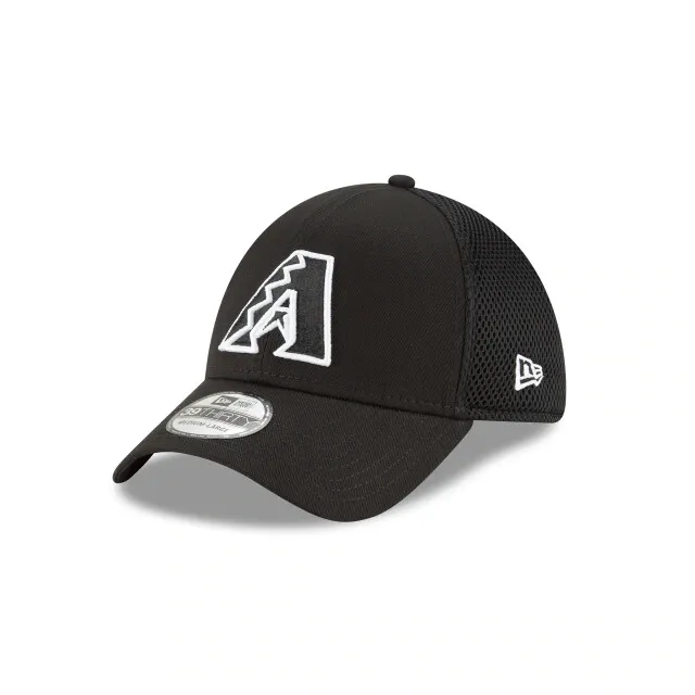 Photo 1 of Arizona Diamondbacks New Era "Black & White Neo" 39THIRTY Flex Hat - Black/White
SIZE L/XL 