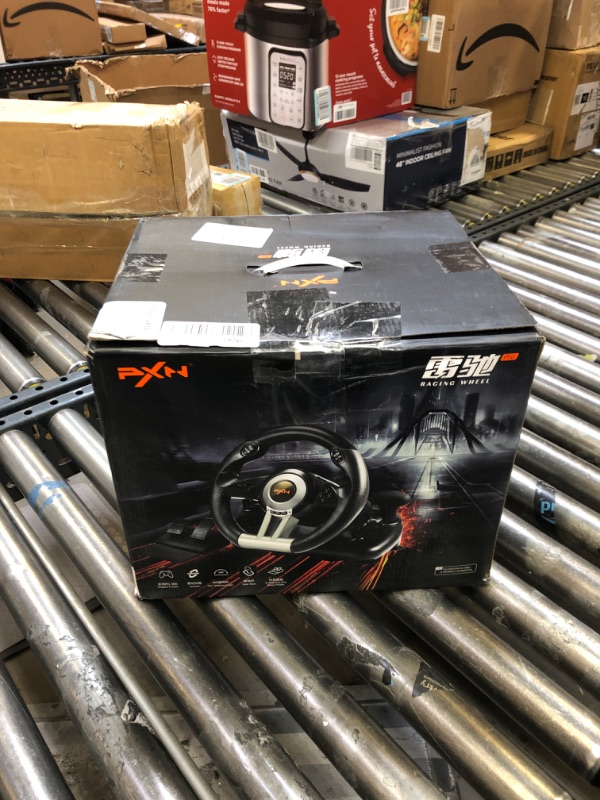 Photo 1 of PXN PC Racing Wheel, V3II 180 Degree Universal USB Car Sim Game Steering Wheel with Pedals for PS3, PS4, Xbox One, Xbox Series X/S, Switch (Black)