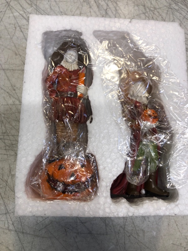 Photo 2 of 2 Set Vintage Hand Painted Renaissance Collectible Figurines Statues - Perfect for Tiered Tray, Tabletop Decorations, Home, Kitchen, Office, and Thanksgiving.
