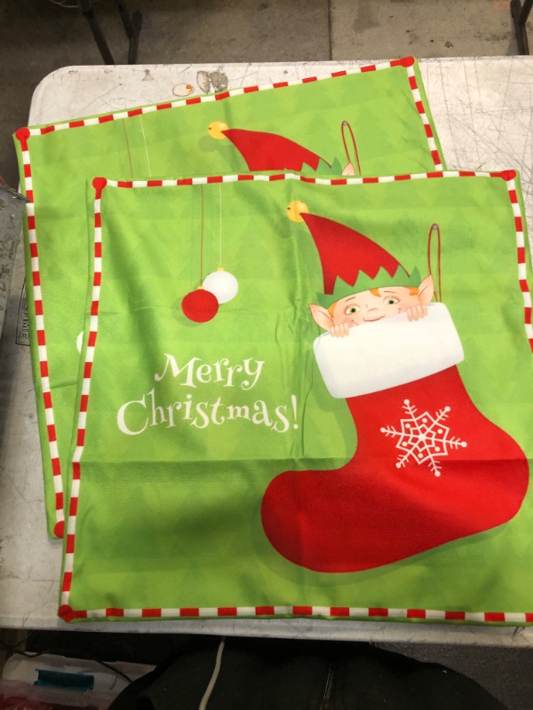 Photo 1 of 2pcs Christmas Pillow Cases 18x18"