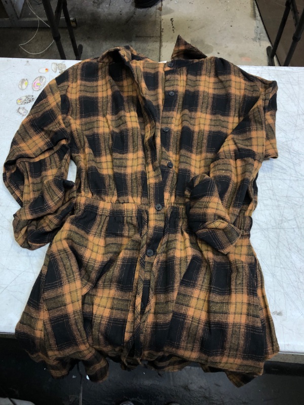Photo 1 of Brown Flannel Dress Small 