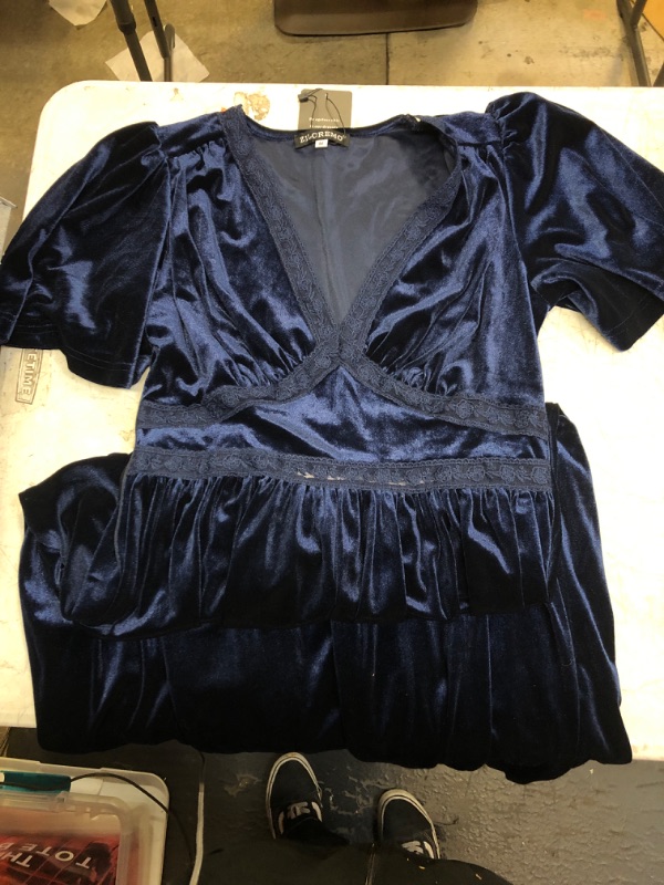 Photo 1 of Blue Velvet Dress 