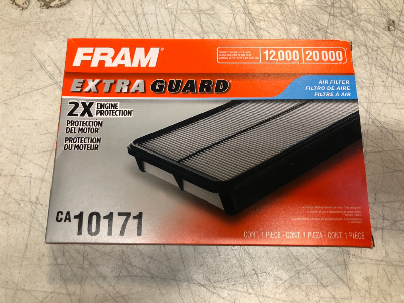 Photo 2 of FRAM Extra Guard CA10171 Replacement Engine Air Filter for Select Toyota Venza and Camry Models, Provides Up to 12 Months or 12,000 Miles Filter Protection