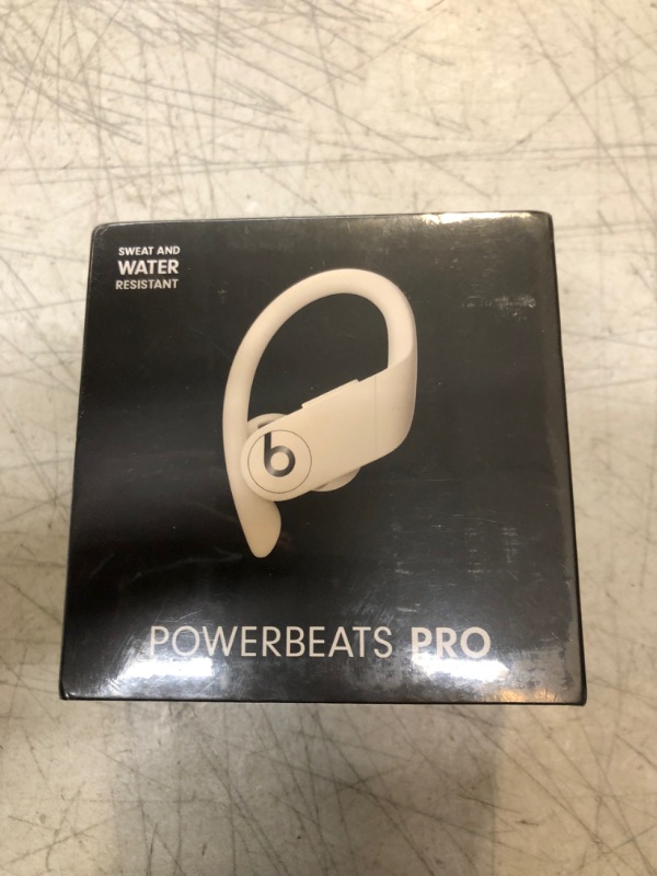 Photo 2 of +++FACTORY SEALED+++ Beats Powerbeats Pro Wireless Earbuds - Apple H1 Headphone Chip, Class 1 Bluetooth Headphones, 9 Hours of Listening Time, Sweat Resistant, Built-in Microphone - Ivory Ivory Powerbeats Pro