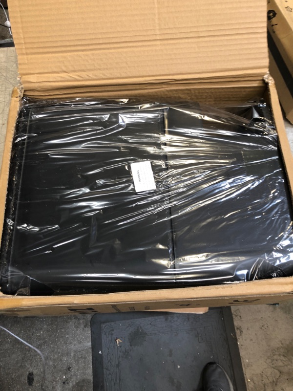 Photo 1 of STUZ Black Rice Dispenser 25 Pounds - Plastic Rice Container with Sealable Lid, Measuring Cup & Cleaning Sponge - BPA-Free Grain Dispenser - Kitchen Pantry Storage Container for Cereal, Beans, Corn