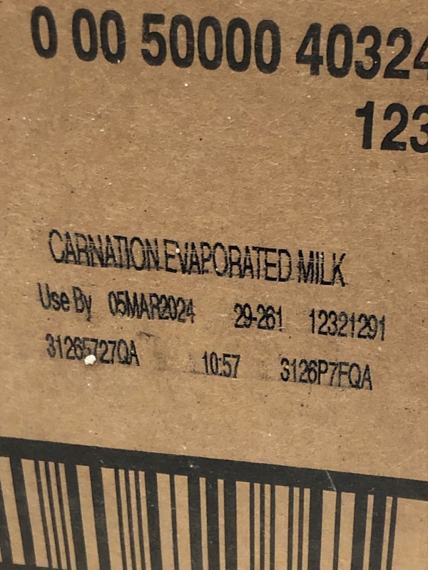 Photo 3 of +++SEALED++ NESTLE CARNATION  EVAPORATED MILK 12/17 FL OZ (502 ml) CARTONS 