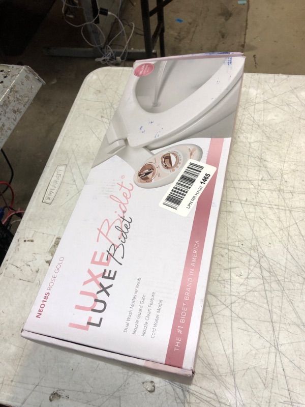 Photo 2 of LUXE Bidet NEO 185 - Non-Electric Bidet Toilet Attachment with Self-cleaning Dual Nozzle and Adjustable Water Pressure for Sanitary and Feminine Wash (Rose Gold)