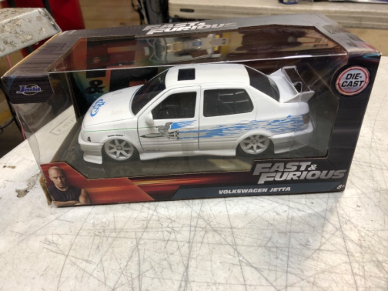 Photo 2 of JADA Jesse's Volkswagen Jetta White with Graphics "Fast & Furious" Movie 1/24 Diecast Model Car by Jada