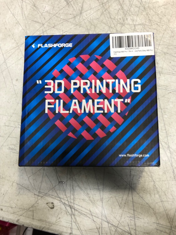 Photo 3 of FLASHFORGE ABS Pro Filament 1.75mm Grey, 3D Printer Filament 1kg (2.2lbs) Spool-Dimensional Accuracy +/- 0.02mm, Hot Deformation ? 90°C, Great for Printing Heat-Resistant Functional Parts Abs Pro Grey