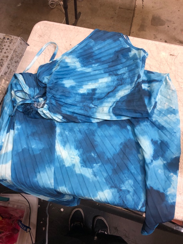 Photo 1 of Blue Tie Dye Dress Small