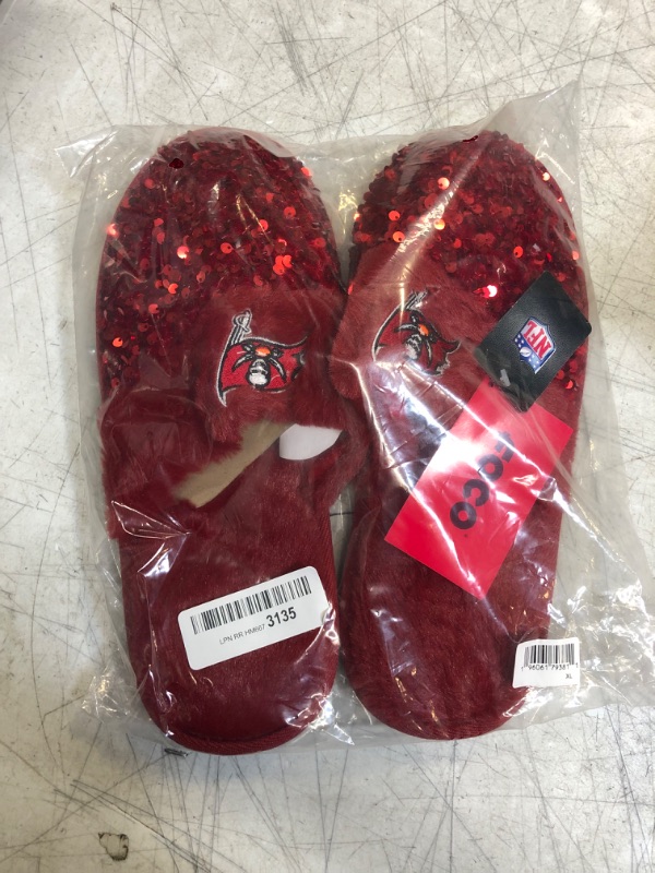 Photo 1 of FOCO Women's NFL Team Logo Ladies Sequin Fashion Slippers 9-1844 Team Color