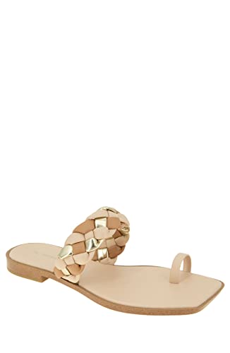 Photo 1 of BCBGeneration Women's Fashion Flat Sandal, TAN/Platino Multi, 11
