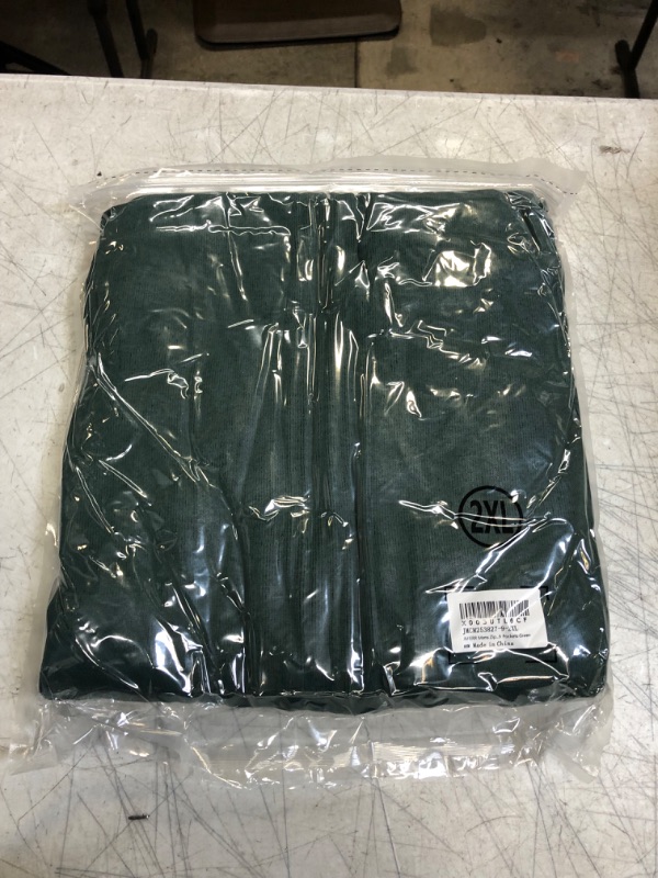 Photo 1 of JMIERR Mens Full Zip Up Mock Neck Sweatshirt Fleece Jacket Casual Lightweight Coat with Zipper Pockets XX-Large 1green