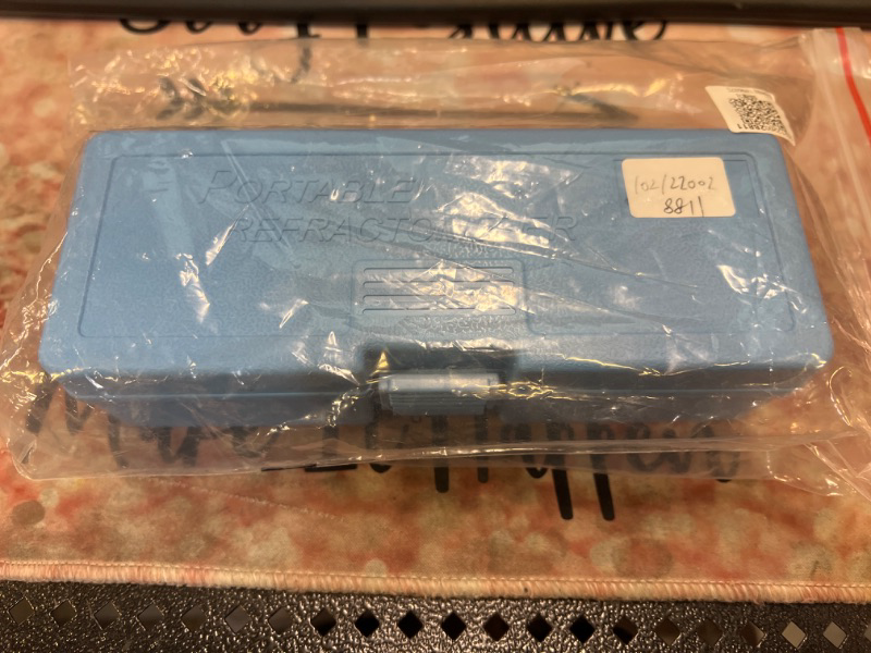 Photo 1 of Honey Baume Refractometer, Brix Refractometer Meter Gauge Dual Scale Handheld Concentration Measuring Tool for Sugar Brewing Brix 0 to 32% and 1.000 to 1.130