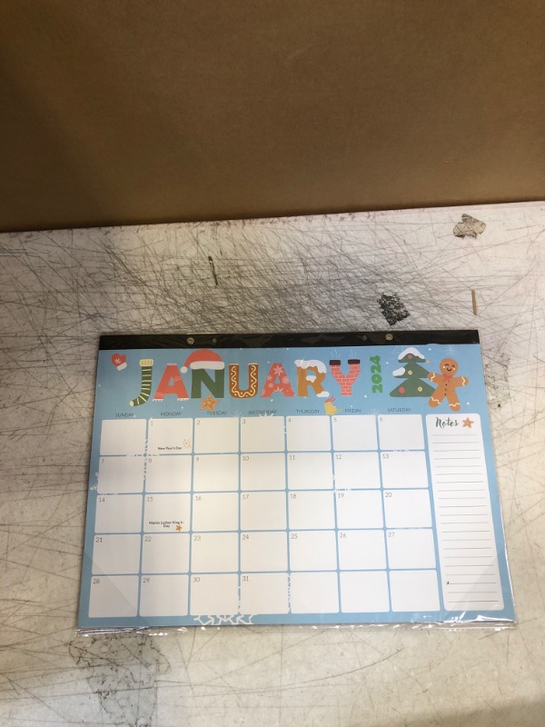 Photo 2 of SUNEE 2024-2025 Desk Pad Calendar 17x12, 18 Months, Jan 2024 - June 2025, Academic Desk Blotter Calendar, School Year Large Calendar for Teacher Cute Jan. 2024 - June. 2025