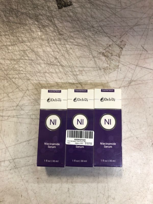 Photo 1 of 3 Pack Niacinamide Serum with Ceramide for Face Moisturizing Inhibits Melanin & Restore Skin Natural, Anti-Aging and Shrinks Pores (1Fl.Oz / 30ml)