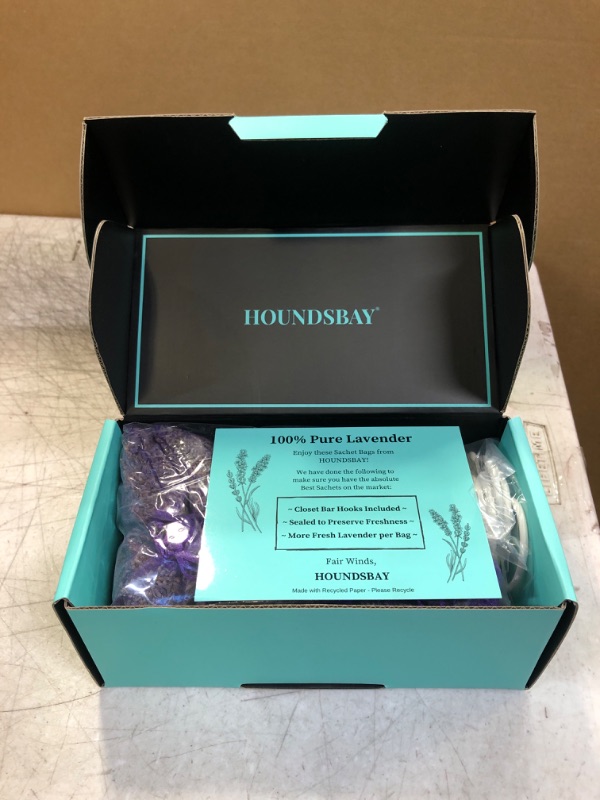 Photo 1 of 10 Lavender Sachet Bags, Fully Stuffed Scented Sachets with Hanger Hooks, Perfect for Closets, Drawers, Cars, Gym Bags, or Anyplace That Needs to Smell Better 10 Lavender Sachets