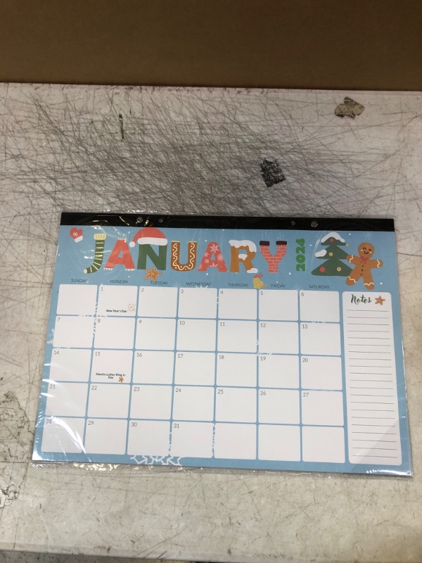 Photo 2 of SUNEE 2024-2025 Desk Pad Calendar 17x12, 18 Months, Jan 2024 - June 2025, Academic Desk Blotter Calendar, School Year Large Calendar for Teacher Cute Jan. 2024 - June. 2025