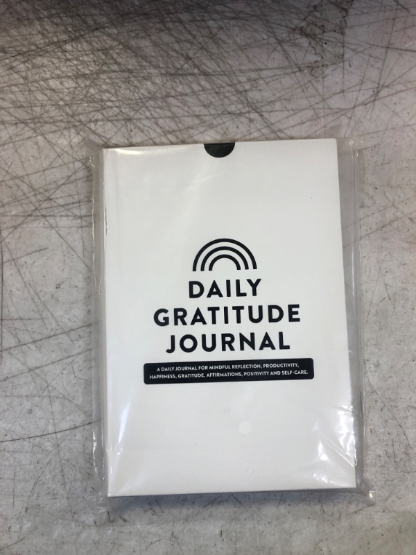 Photo 2 of Daily Gratitude Journal - Mindful Reflection, Productivity, Happiness, Gratitude, Affirmations, Positivity and Self-Care - Start Any Time Undated Daily Guide Planner with Prompts (Black)