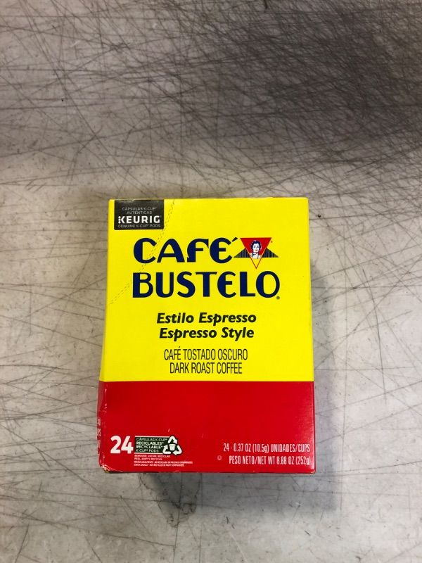 Photo 2 of Café Bustelo Coffee Espresso Style Estillo Espresso Coffee 24 K Cups for Keurig Coffee Makers. Best By Dec 6 2024