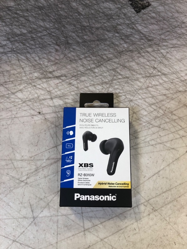 Photo 1 of Panasonic ErgoFit True Wireless Earbuds with Noise Cancelling, in Ear Headphones with XBS Powerful Bass, Bluetooth 5.3, Charging Case - RZ-B310W