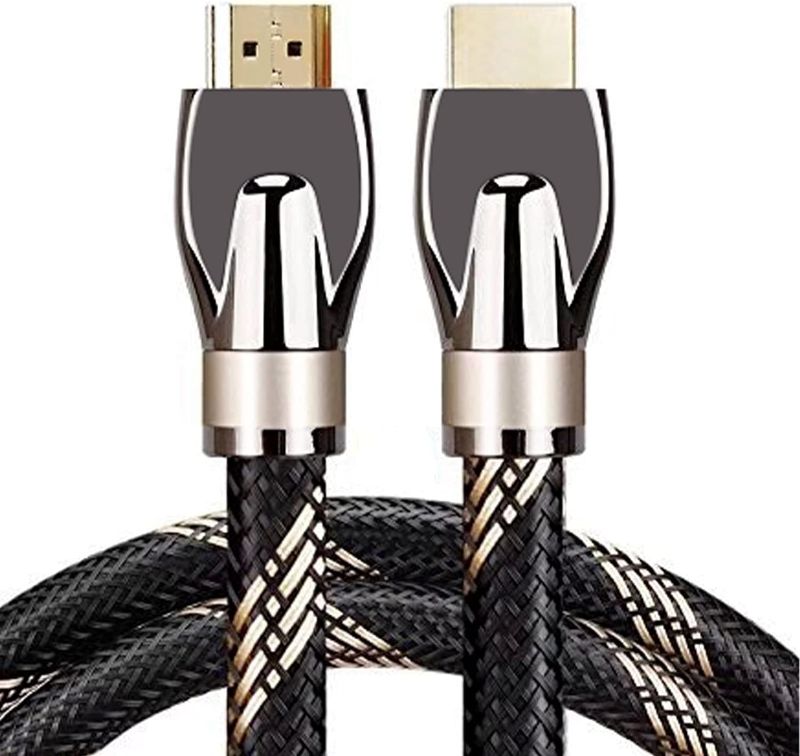 Photo 1 of Stylish 4K HDMI Cable - 10ft | High-Speed, Patterned Design, Gold-Plated Connectors | 4K @ 60Hz, Ultra HD, 2K, 1080P | Laptop, Monitor, PS5, PS4, Xbox One, Fire TV, and More
