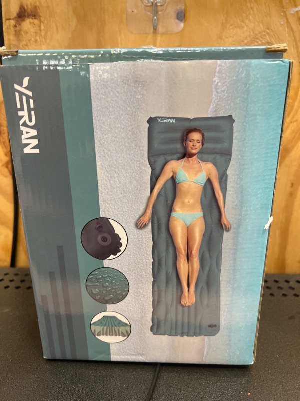 Photo 1 of YERAN Sleeping Pad for Camping, Self Inflating, Waterproof Air Camping Mattress, 