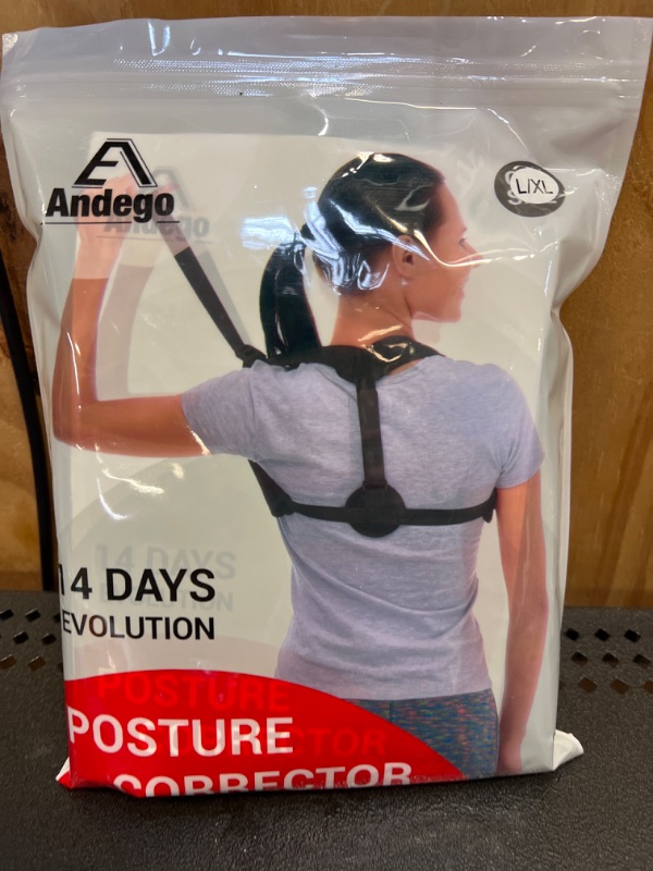 Photo 2 of Andego Back Brace Posture Corrector Women Men - Elastic Shoulder Posture Corrector for Upper & Lower Back Support - Posture Brace