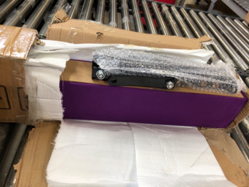 Photo 1 of Adjustable Balance Beam 8 ft Gymnastic Beam Adjustable Height for Kids and Teenage of All Gymnastic Levels, Gymnastic Training Beam Gymnastic Equipment for Athlete Home and Gymnastic Club Use Purple (Height: 9" - 17") Height: 9 inch - 17 inch