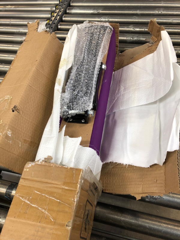 Photo 1 of Adjustable Balance Beam 8 ft Gymnastic Beam Adjustable Height for Kids and Teenage of All Gymnastic Levels, Gymnastic Training Beam Gymnastic Equipment for Athlete Home and Gymnastic Club Use Purple (Height: 9" - 17") Height: 9 inch - 17 inch