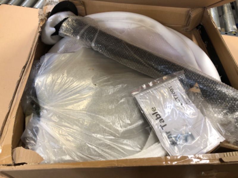 Photo 1 of KKTONER Round Bar Table 23.6-Inch Top for Cocktail Bar Pub Dining Bistro (28.7H, Black) 28.7H Black